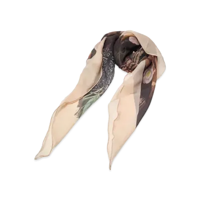UNDERCOVER Silk Scarf "Black Base"