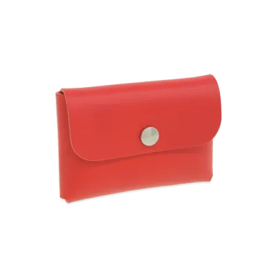 IL BISONTE Women's Coin Case "Red"