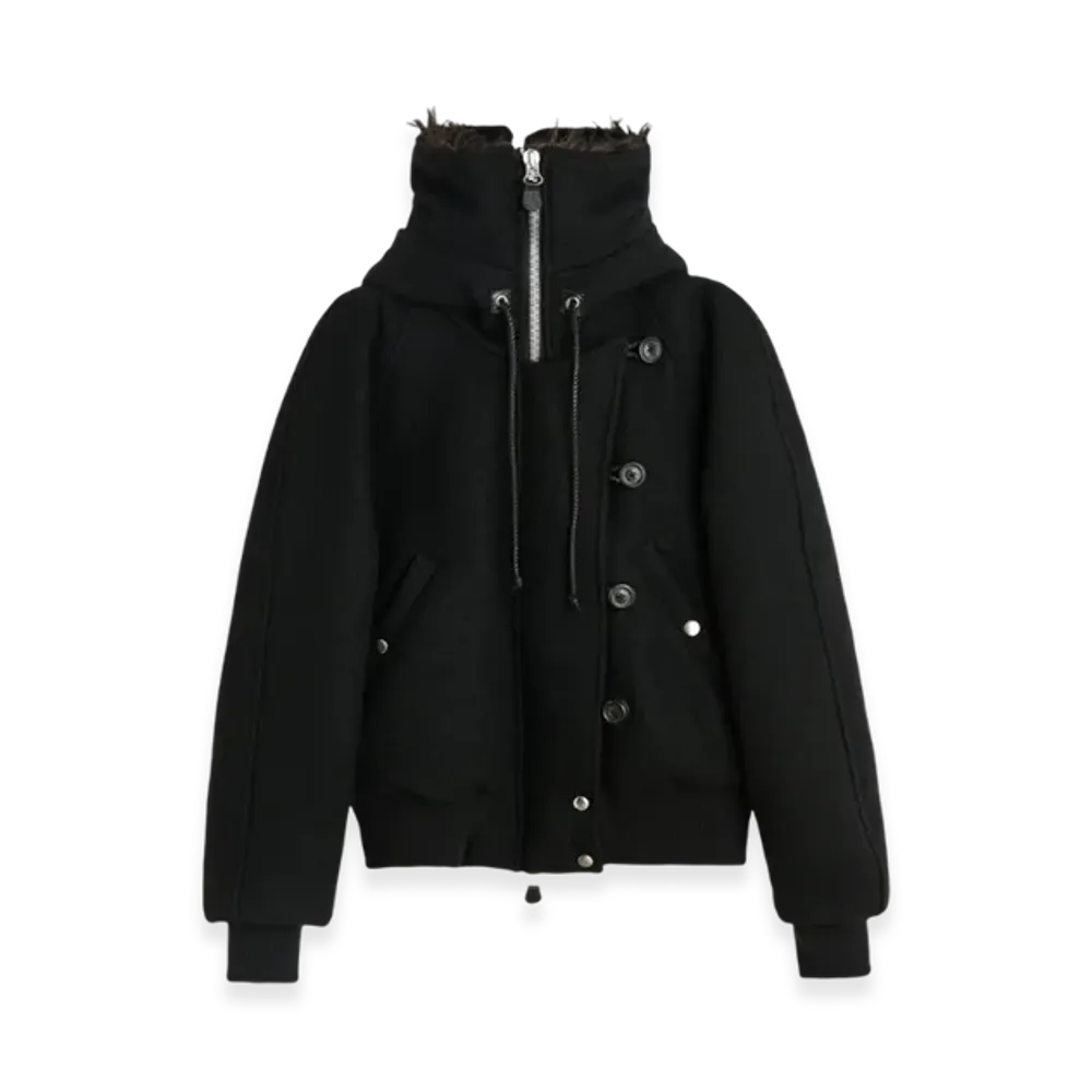 OUR LEGACY Women's Force Jacket "Classic Black Stamped Wool"