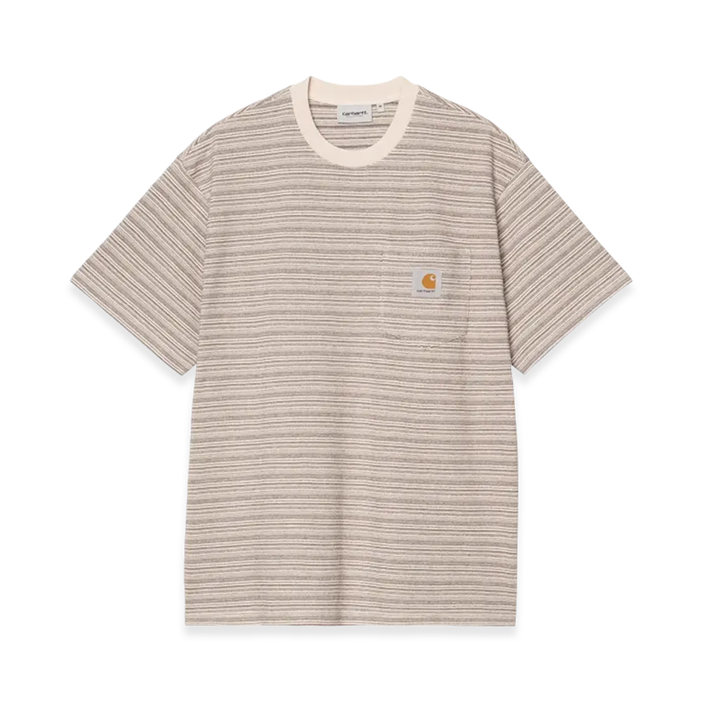 Carhartt WIP S/S Gellar Pocket T-Shirt Gellar Stripe "Wax"