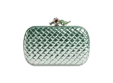 Bottega Veneta Knot "Fresh Mint/Silver"