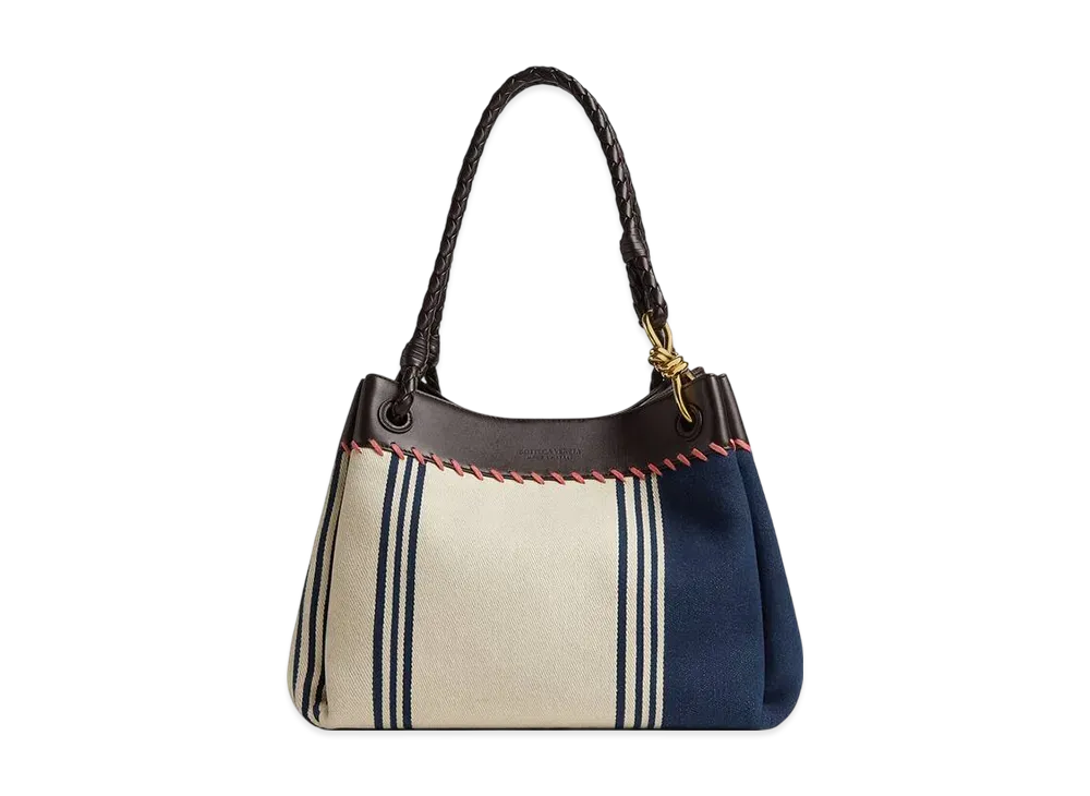 Bottega Veneta Large Parachute "Navy/Natural/Fondente"