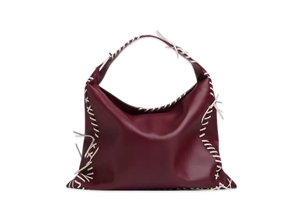 Bottega Veneta Large Hop "Barolo/Chalk"