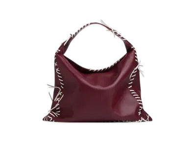 Bottega Veneta Large Hop "Barolo/Chalk"