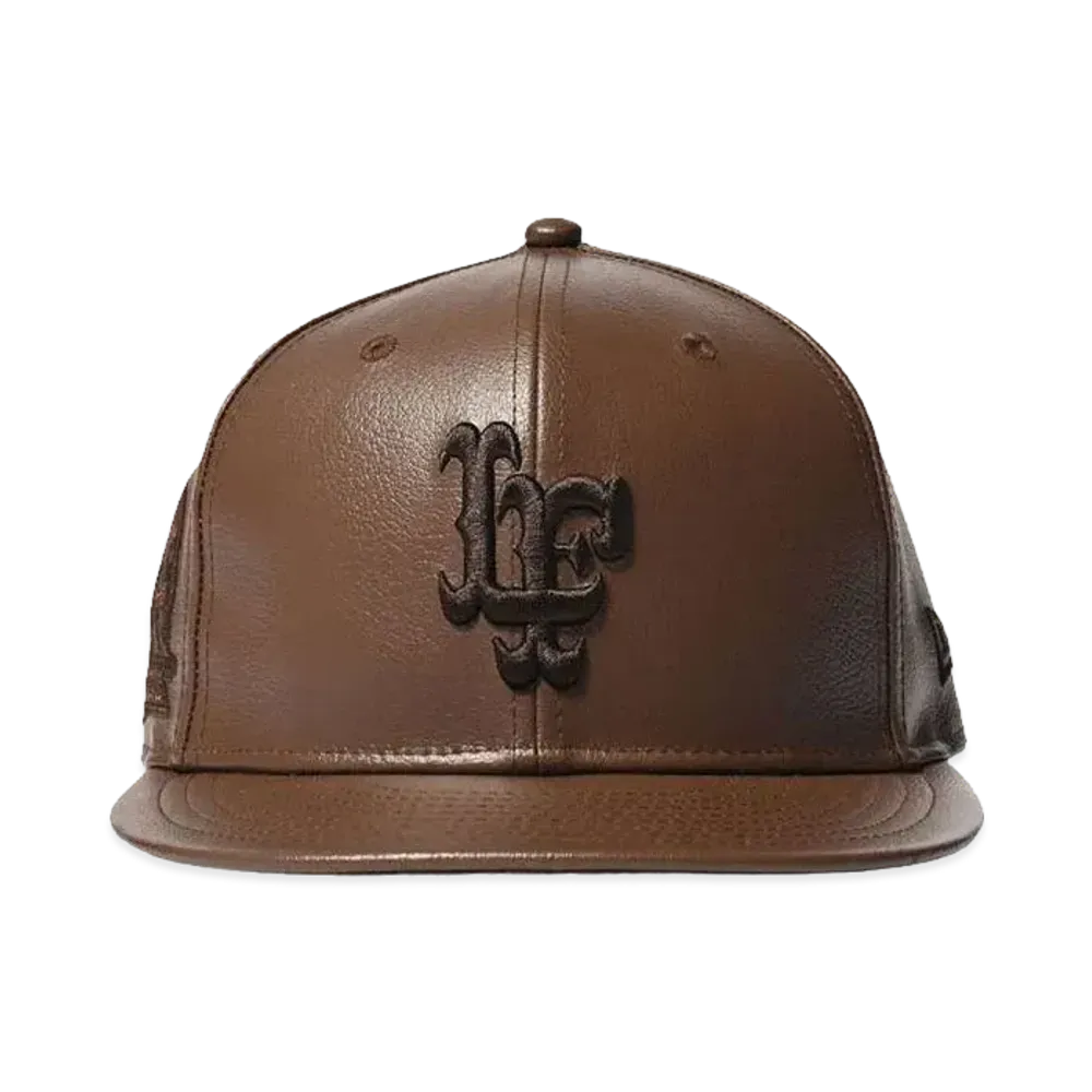 【NEW ERA x LFYT】LF LOGO 59FIFTY 20TH ANNIV. LEATHER "BROWN"