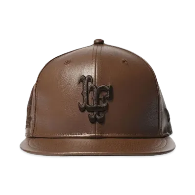 【NEW ERA x LFYT】LF LOGO 59FIFTY 20TH ANNIV. LEATHER "BROWN"