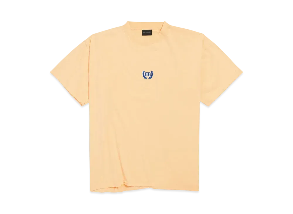 BALENCIAGA Women's Laurel Classic Boxy T-Shirt "Yellow"