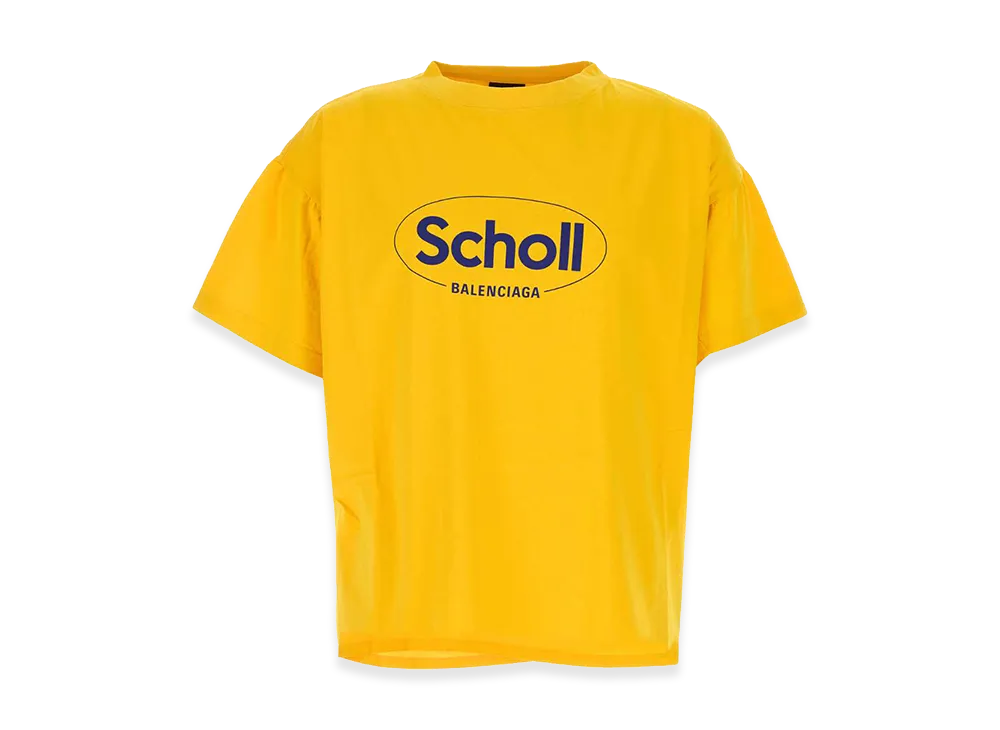 BALENCIAGA Yellow Cotton Oversize T-Shirt "Yellow"