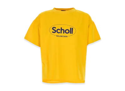 BALENCIAGA Yellow Cotton Oversize T-Shirt "Yellow"