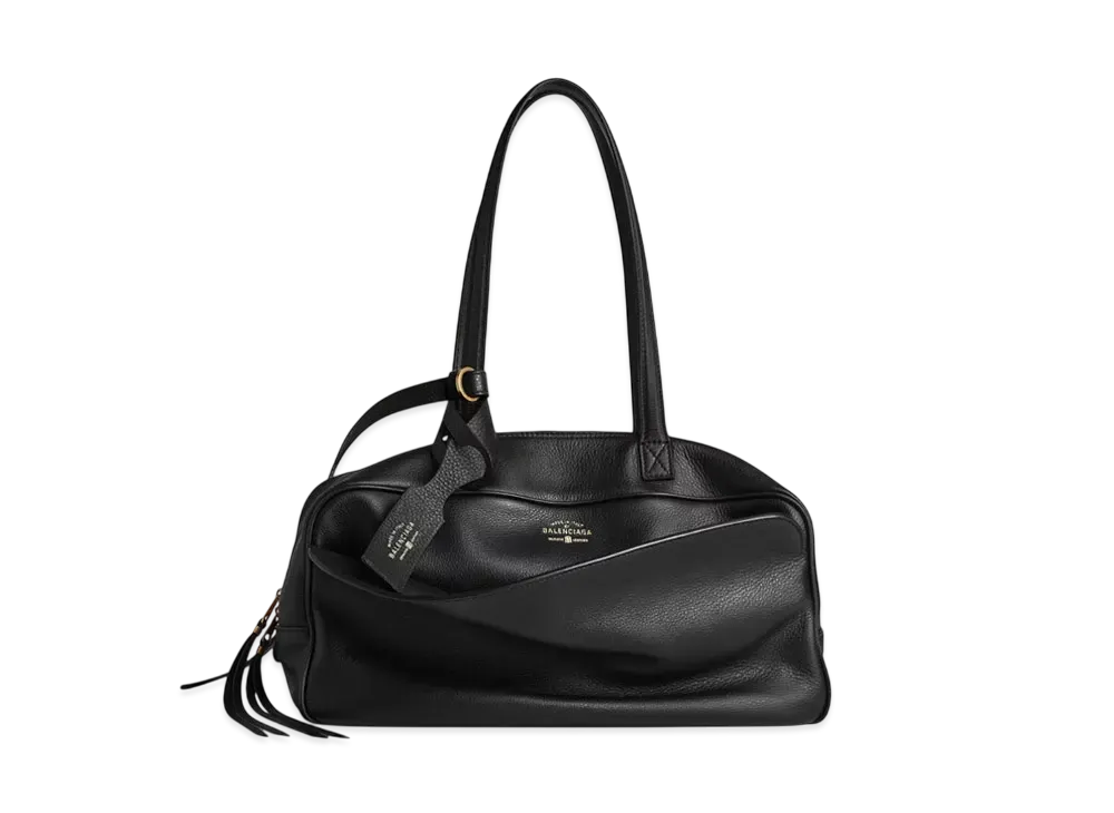 BALENCIAGA Carrie Medium Bowling Bag "Black"