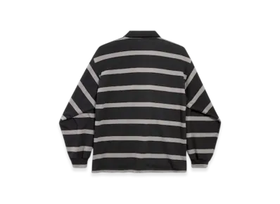 BALENCIAGA Laurel Classic Long Sleeve Oversize Polo "Black"
