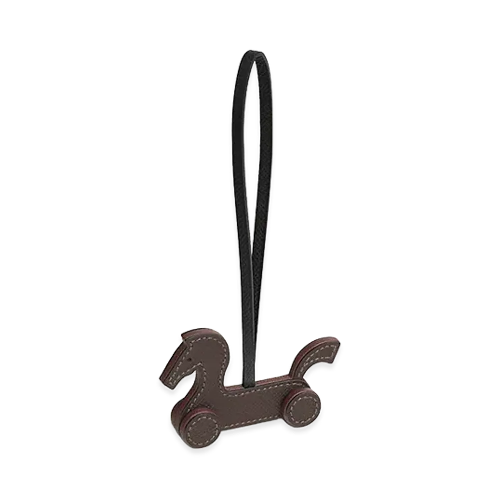 Hermes Cheval A Roulettes Charm "Ebene/Terre/Noir"