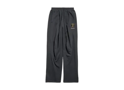 BALENCIAGA Automobili Lamborghini Men's Oversized Sweatpants "Faded Black"