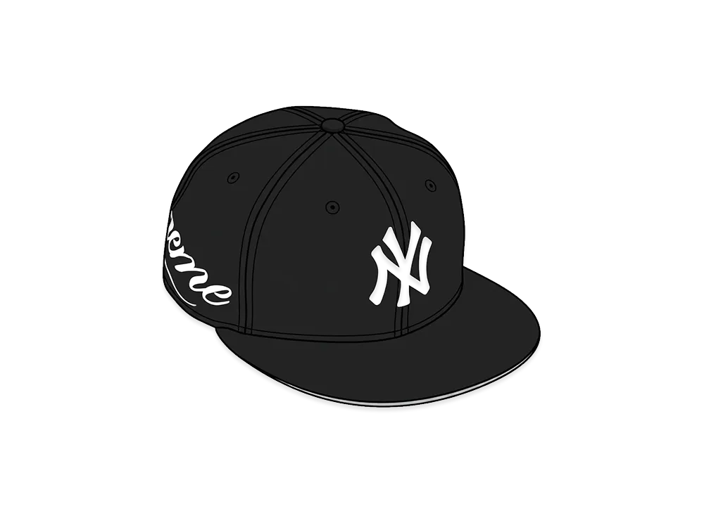 Supreme x New York Yankees New Era "Black"