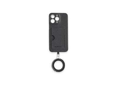 BALENCIAGA Tech Carbon Fiber Scoobi Case "Black"