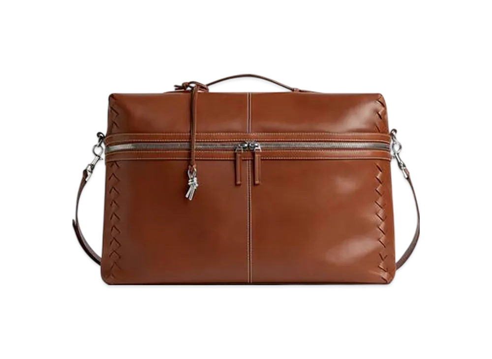 Bottega Veneta Bang Bang Weekender "Light Wood/Natural"