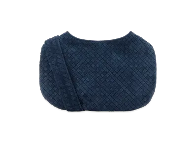 Bottega Veneta Suede Crossbody Bag "Navy Blue"