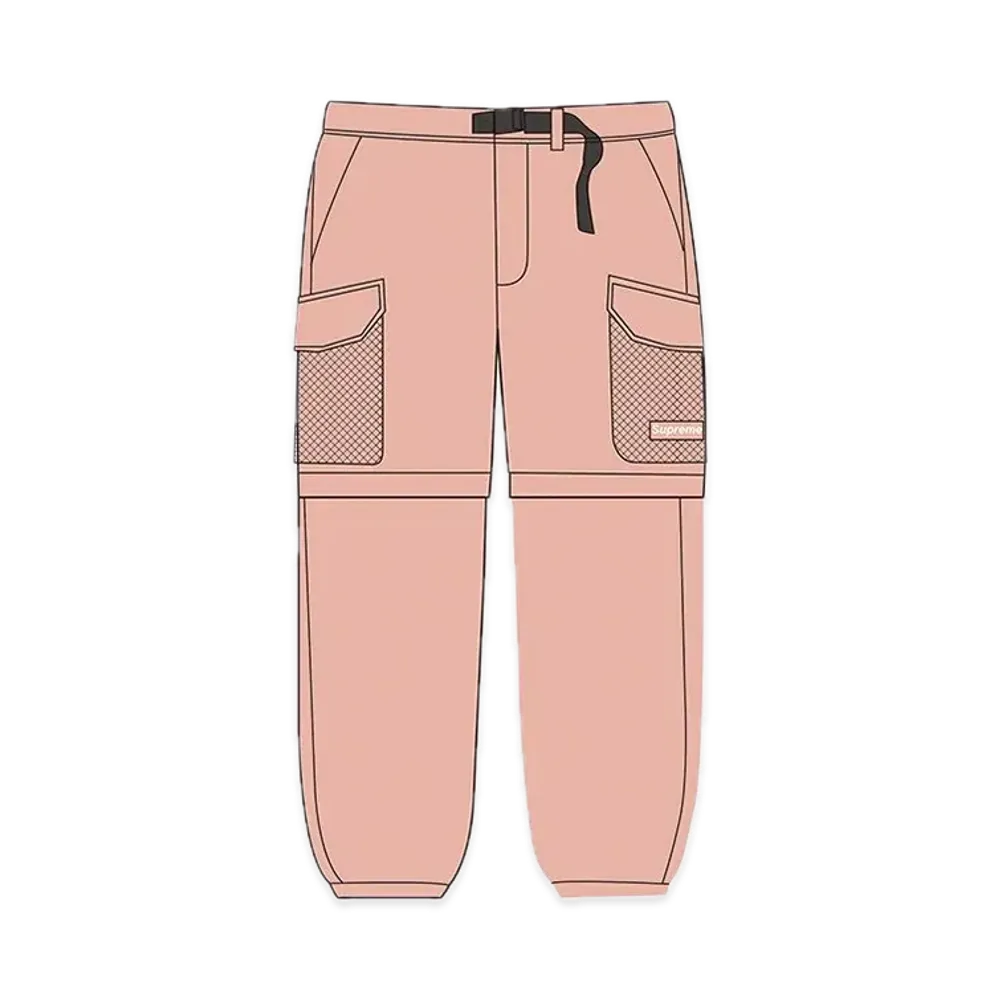 シュプリーム メッシュ ポケット ベルティド カーゴ パンツ "ダスティ ピンク"