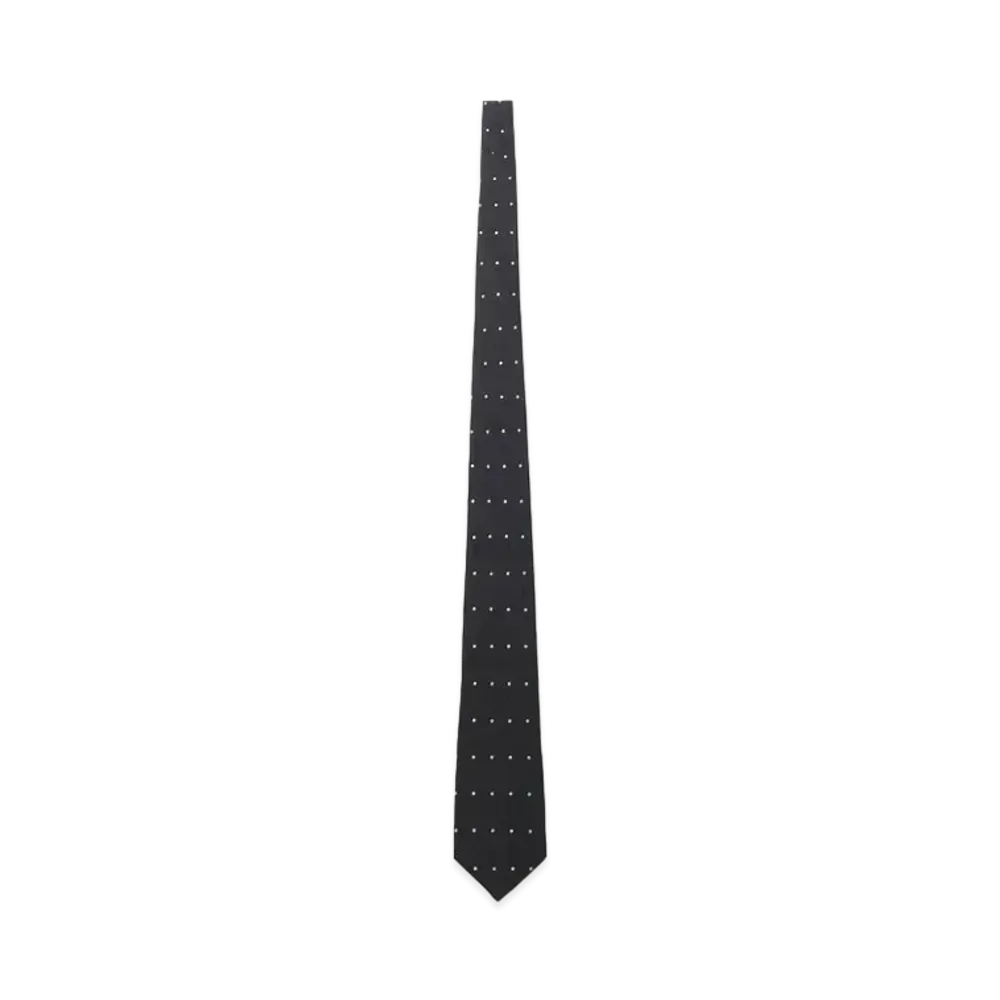 Yohji Yamamoto Pour Homme DOT JQ DERBY TIE A "Black"