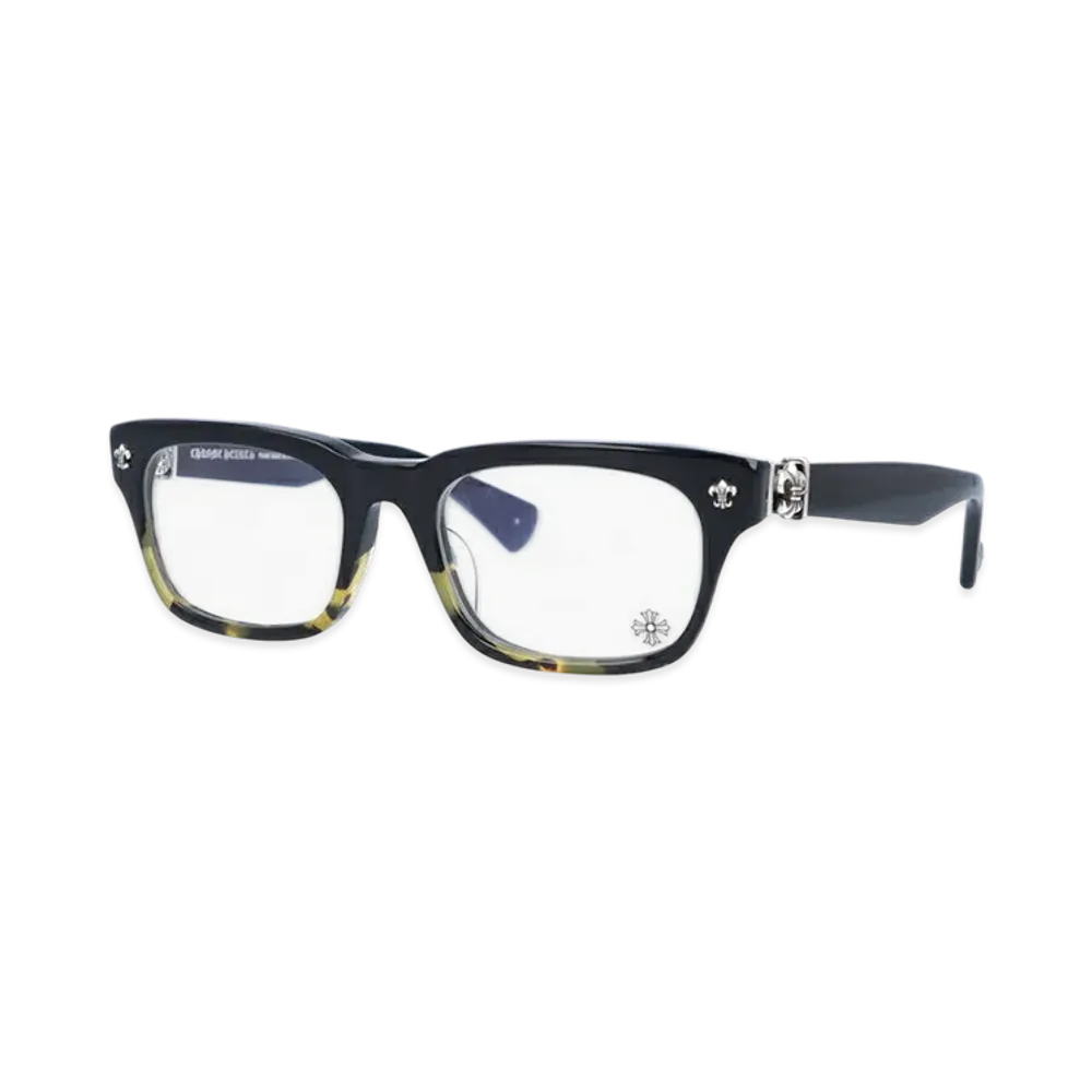 Chrome Hearts GITTIN ANY-A 52 Square Flare "Black Half Brown Tortoise"