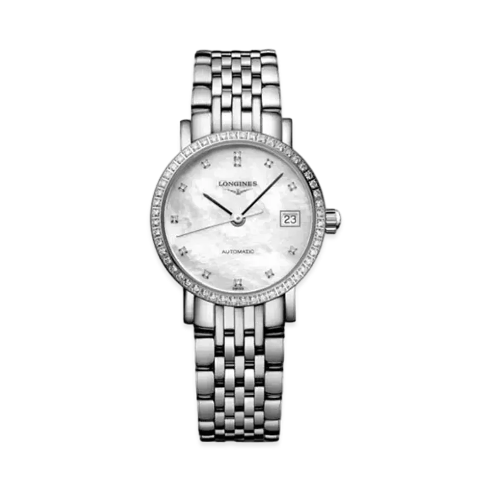 Longines Elegant Collection 25.50 mm "White Mother-of-Pearl/Stainless Steel"L4.309.0.87.6