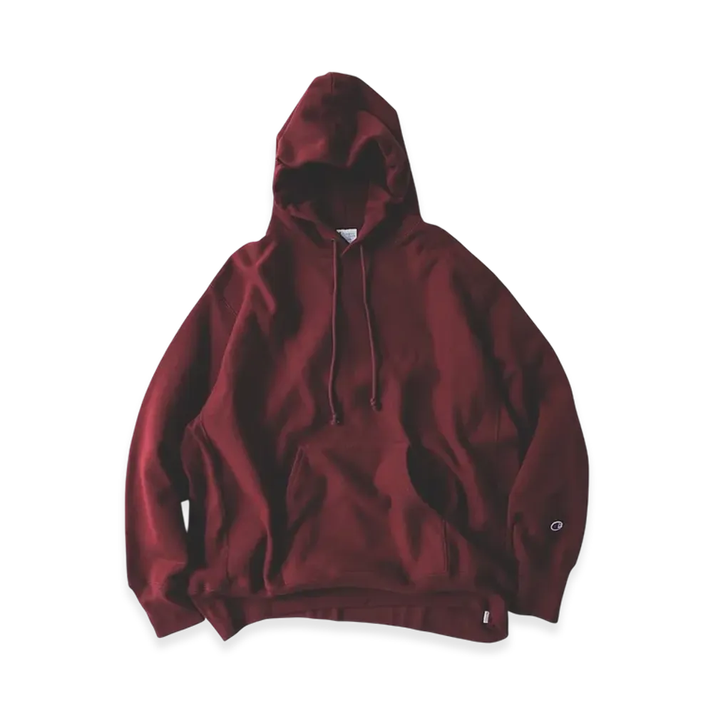 BEAMS x Champion x MIN-NANO Reverse Weave Sweat Hoodie "Burgundy"