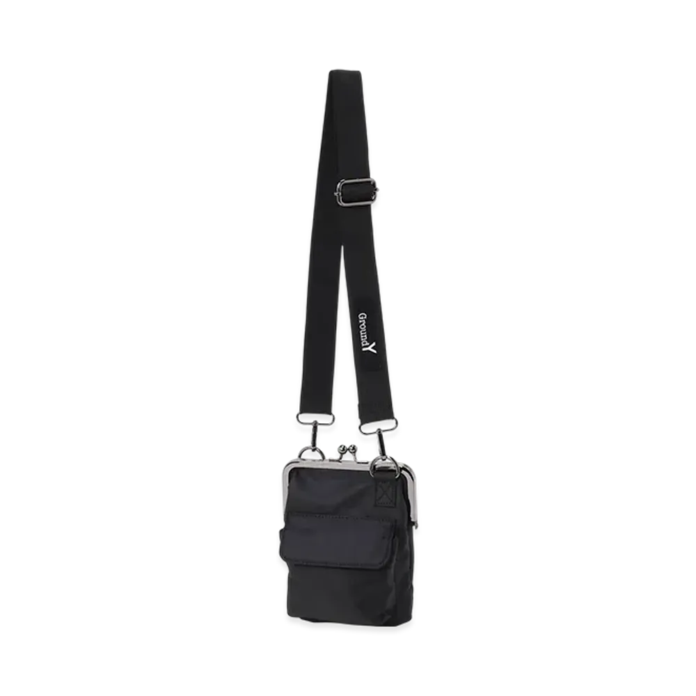 Ground Y Shoulder Bag With Clasp Closure "Black"