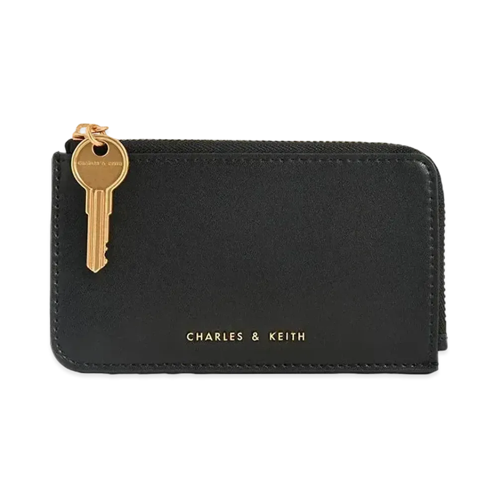 CHARLES & KEITH Zip Around Mini Wallet "Black"