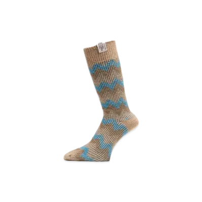 The North Face Nordic Wool Crew "Kelp Tan x Mountain Blue"