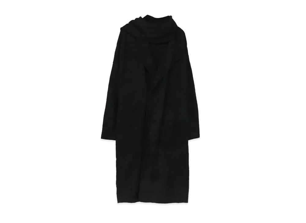 Yohji Yamamoto Pour Homme CHECK JQ SPECKLED DYE STALL CARDIGAN "Gray"