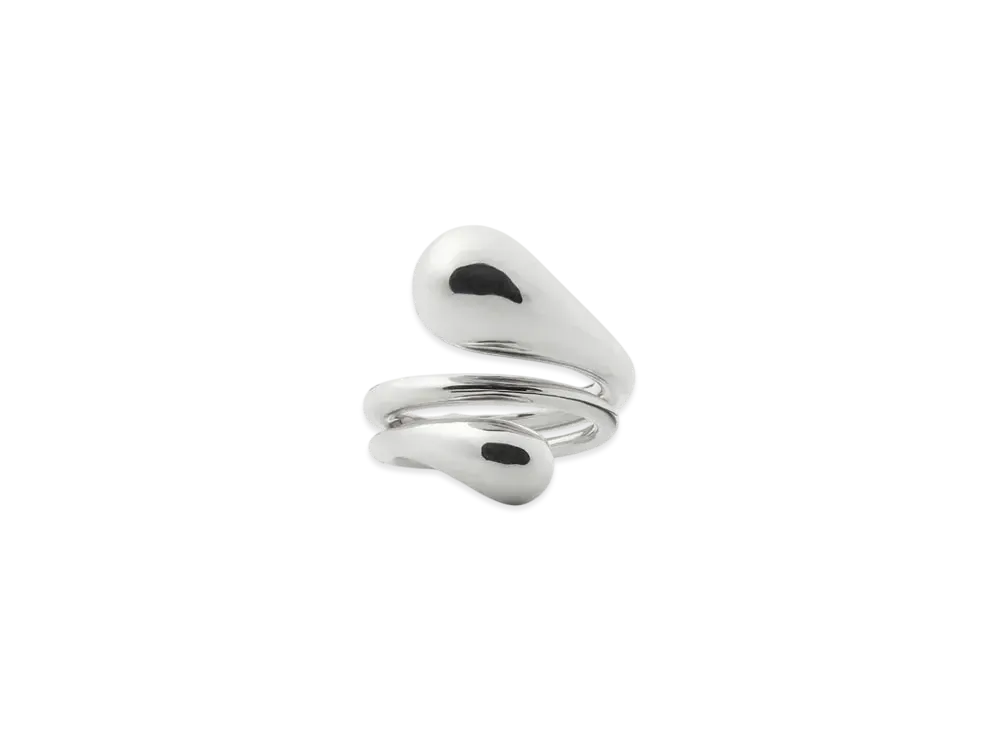 Bottega Veneta Drop Ring "Silver"