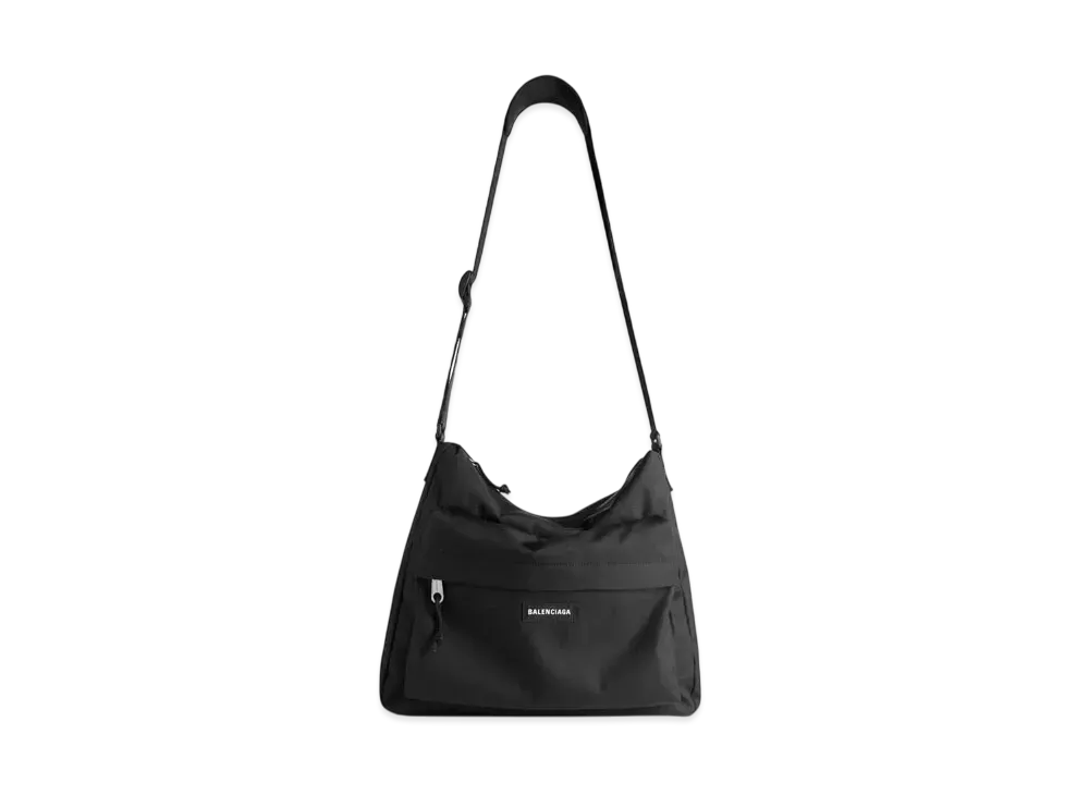 BALENCIAGA Explorer Hobo Messenger Bag "Black"