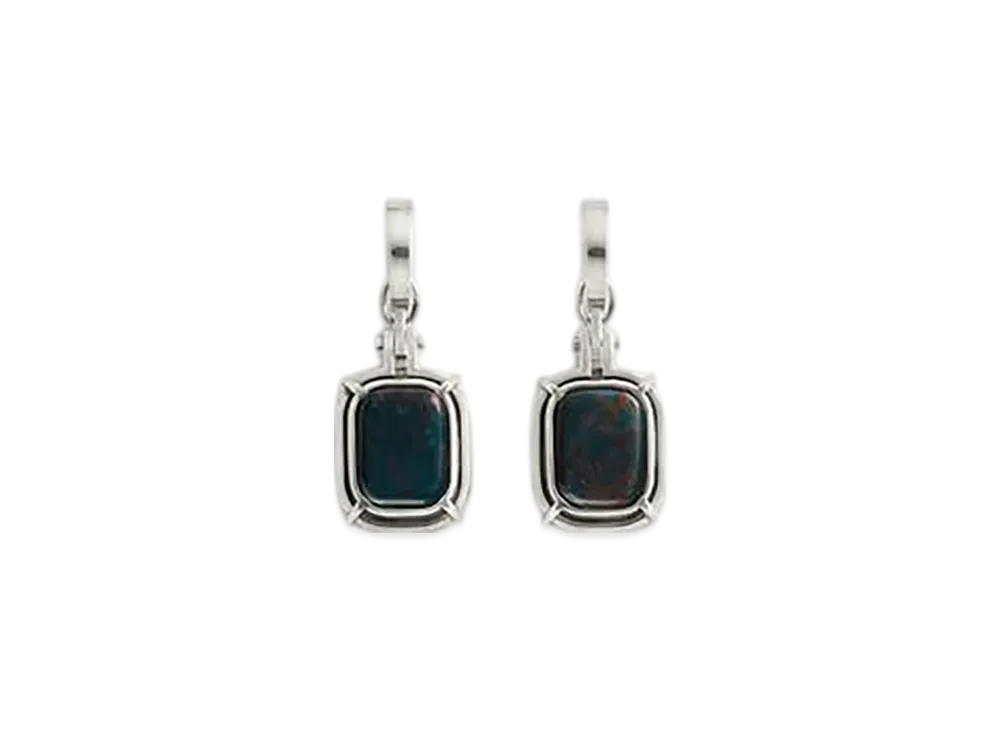 Bottega Veneta Mineral Earrings "Bloodstone"