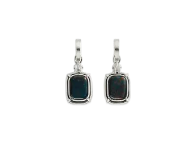 Bottega Veneta Mineral Earrings "Bloodstone"