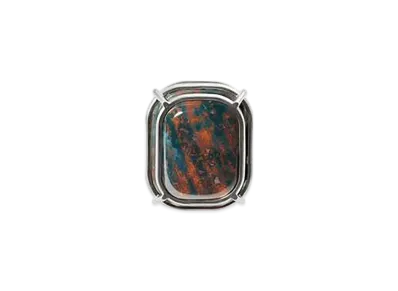 Bottega Veneta Mineral Ring "Bloodstone"