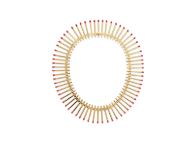 Bottega Veneta Matches Necklace "Syrup"