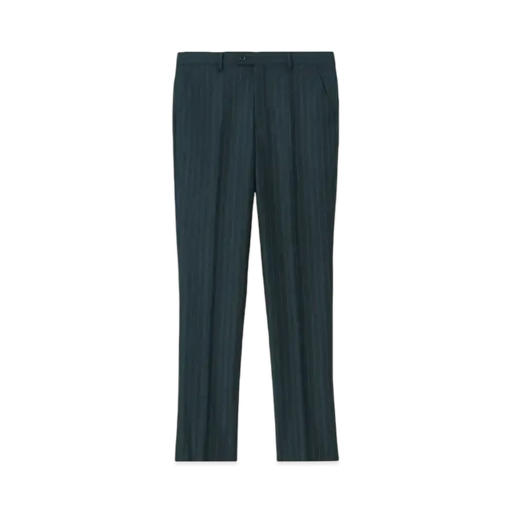 Paul Smith Alternate Stripe Single 2B Suit "DarkGreen"