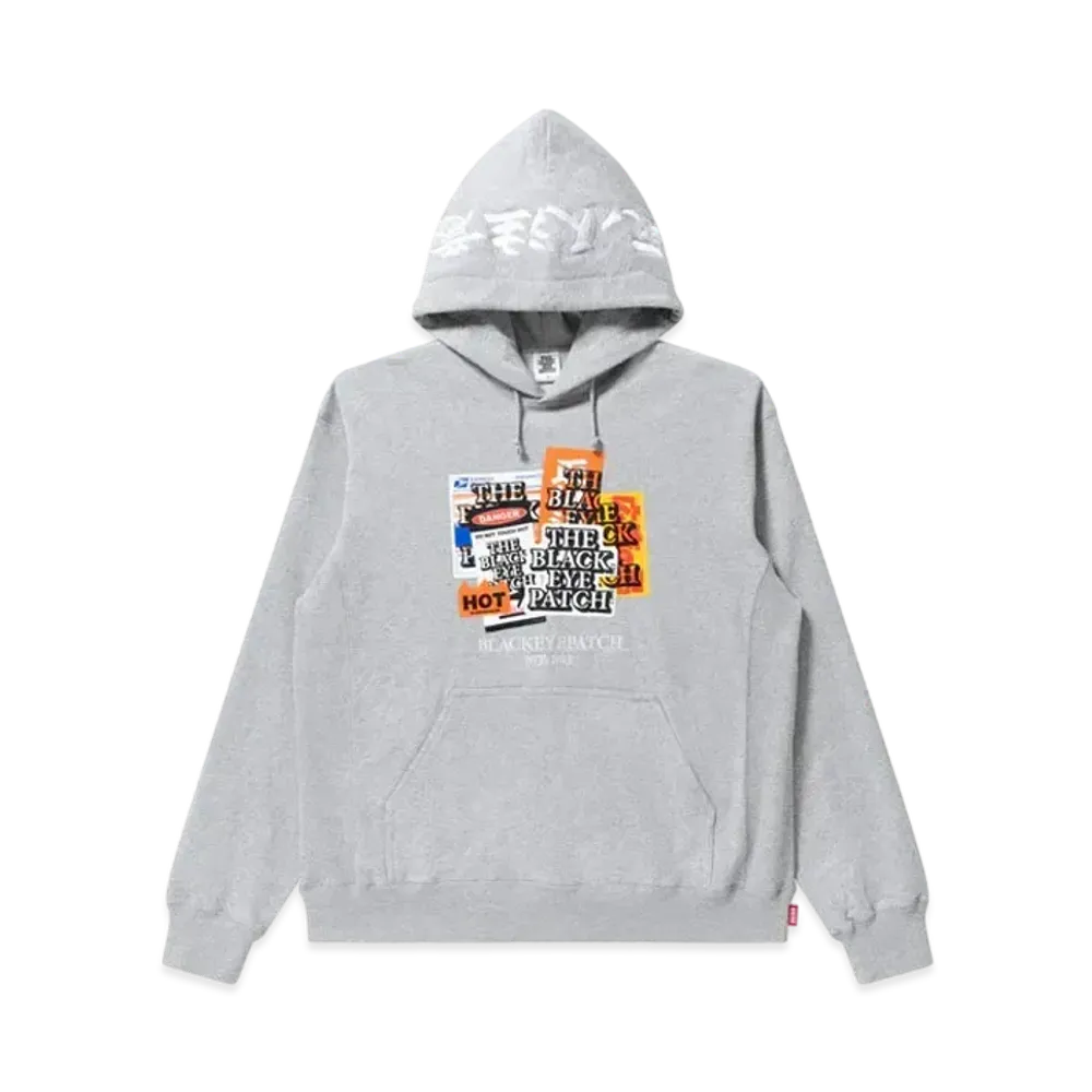 Black Eye Patch Label Pack Hoodie "Heather Gray"