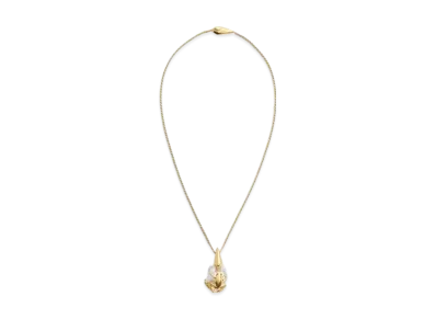 Bottega Veneta Rana Pearl Necklace "White"