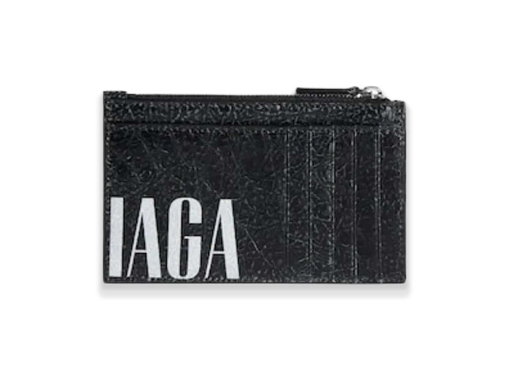 BALENCIAGA Editor Long Coin & Card Holder "Black"