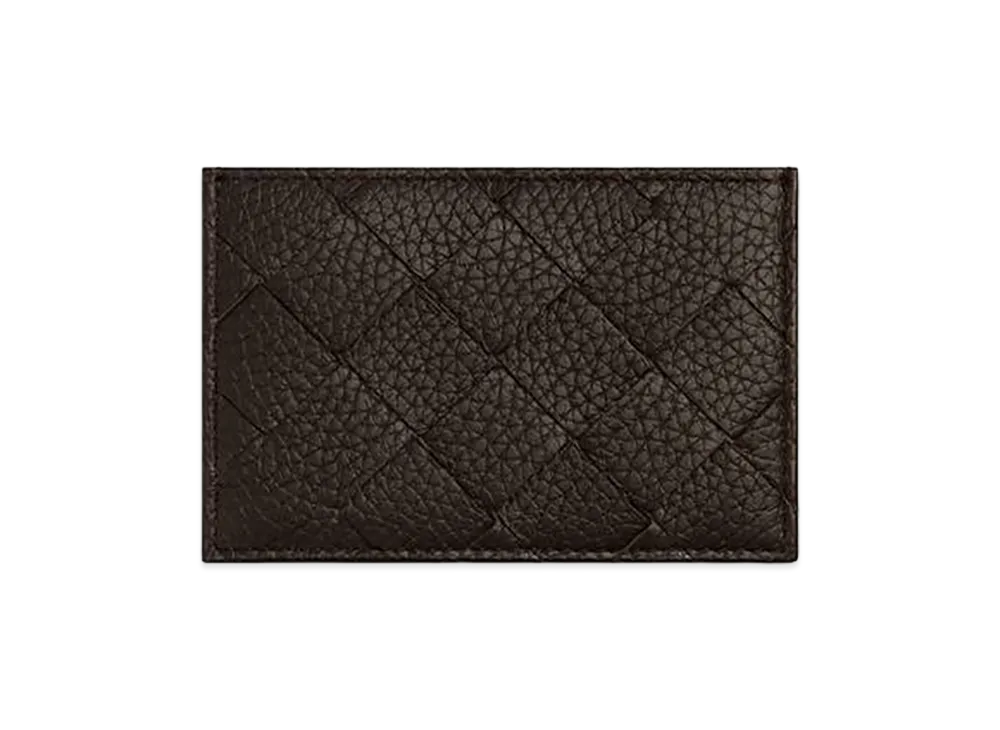 Bottega Veneta Intrecciato Credit Card Case "Fondente"