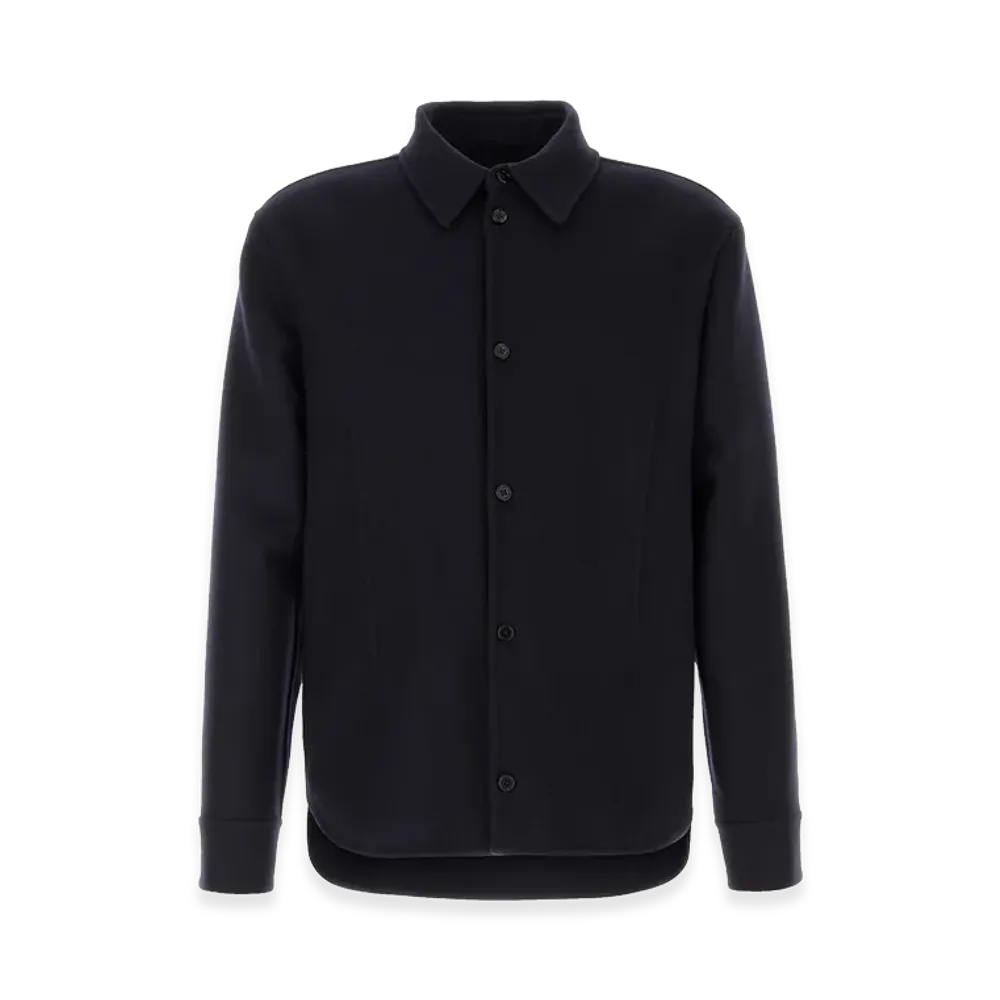 Jil Sander Wool Shirt "Midnight Blue"