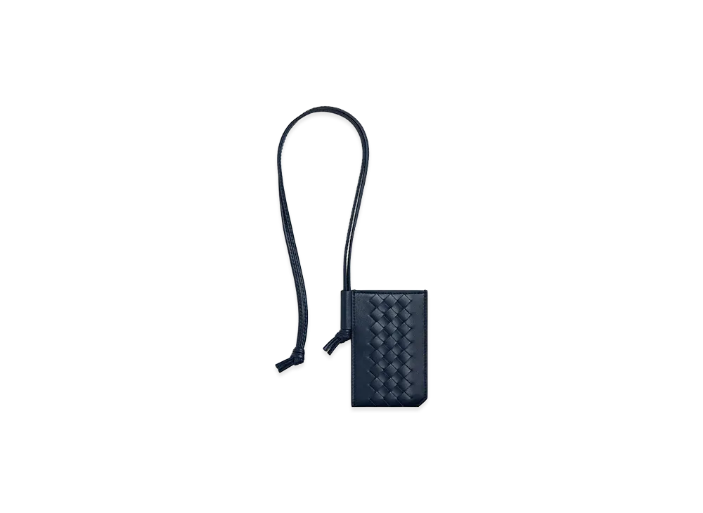 Bottega Veneta Intrecciato Piccolo Badge Holder "Neptune"