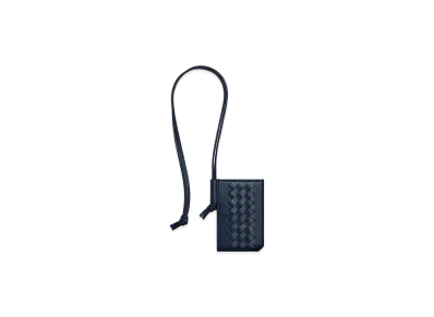 Bottega Veneta Intrecciato Piccolo Badge Holder "Neptune"