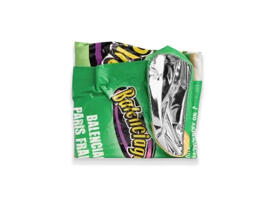 BALENCIAGA Chips Square Folded Wallet "Black"