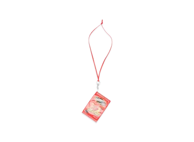 BALENCIAGA Chips Cell Phone Pouch "Red"