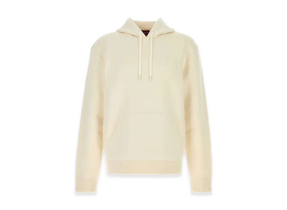 GUCCI Stretch Wool Blend Sweatshirt "White"