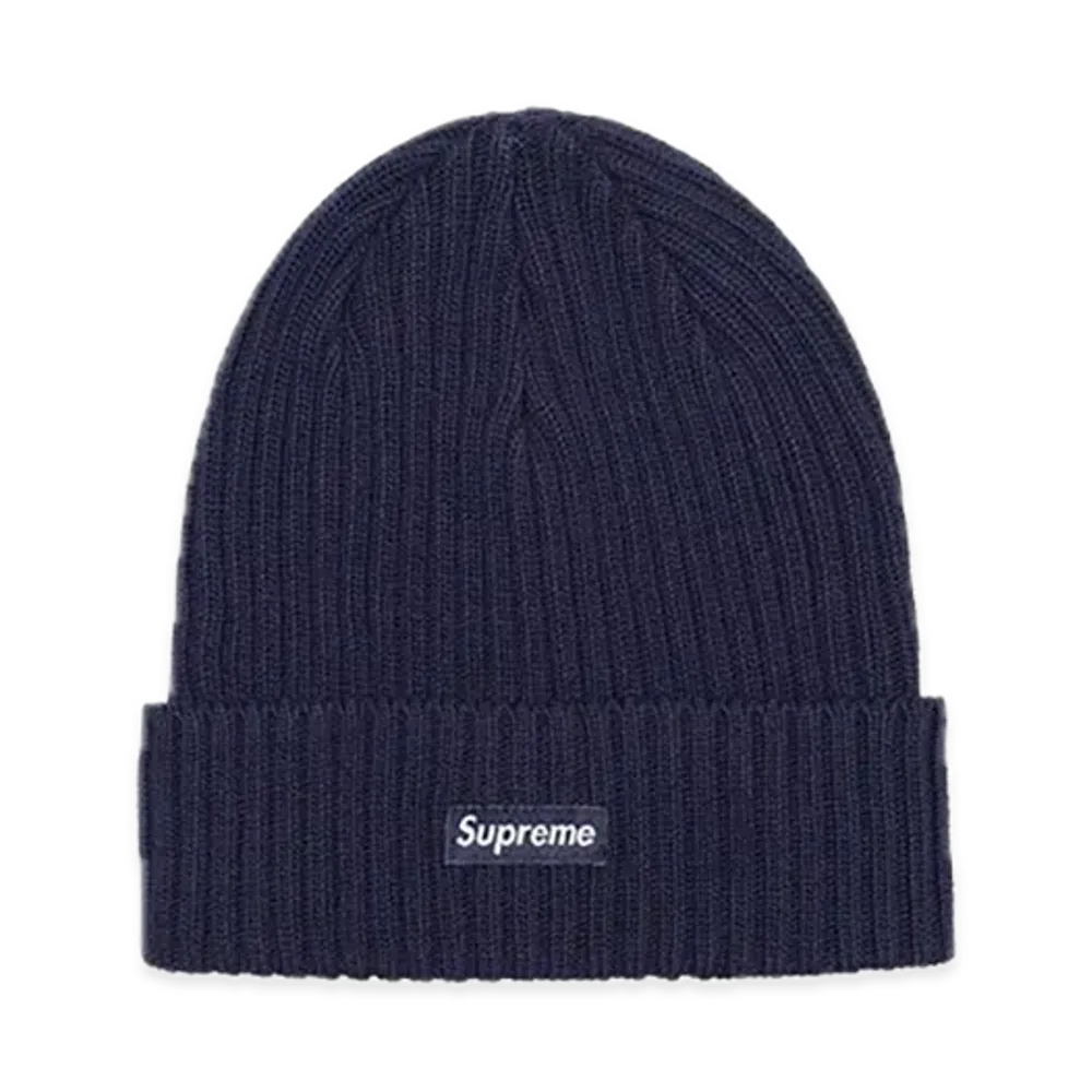 Supreme Overdyed Beanie "Navy" (24SS)
