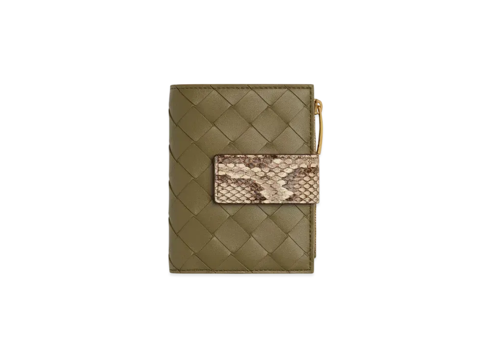 Bottega Veneta Tag Small Bi-Fold Wallet Japan Exclusive "Ecru/Glacier"