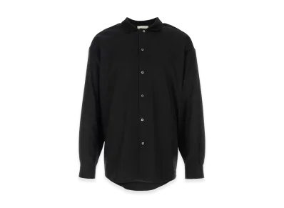 The Row Wool Blend Stendhal Shirt "Black"